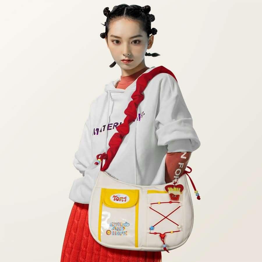 Fries Pie Bag Tote Shoulder Cross-body Bag