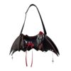 【QinChe HeartWing】 Tote Cross-body Black Red Bag Halloween Shoulders Backpack