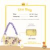 【Hamburger】Tote with Display Pocket Cute Cross-body Pain Bag