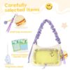 【Hamburger】Tote with Display Pocket Cute Cross-body Pain Bag