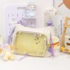 【Hamburger】Tote with Display Pocket Cute Cross-body Pain Bag