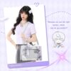 【Shen】Handbag Pain Bag Purple PU Leather Cross-body Shoulder Bag
