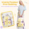 【Hamburger】Backpack Purple Yellow Cute Ita Pain Bag