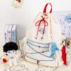 【ShaSha】Backpack Simple Cute Beige Shoulders Bag