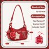 【Garnet Star】Handbag Red Tote Cross-body Cute Ita Pain Bag