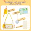 【Flame】Display Pocket Tote Cross-body Yellow Ita Bag
