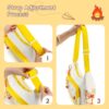 【Flame】Display Pocket Tote Cross-body Yellow Ita Bag