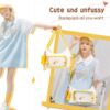 【Flame】Display Pocket Tote Cross-body Yellow Ita Bag