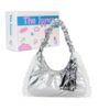 【Full Moon】Suki Handbag Silver Luxury Cross-body Tote Bag