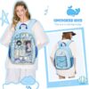 【Uncooked Rice】Backpack Ocean Blue Whale Anime Ita Pain Bag