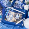 【Fernina】Pain Bag Blue Tote Cross-body Shoulder Ita Bag