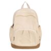 Simple Canvas Backpack Custom Student Shoulders Book Bag