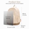 Simple Canvas Backpack Custom Student Shoulders Book Bag