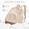 Simple Canvas Backpack Custom Student Shoulders Book Bag