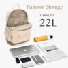 Simple Canvas Backpack Custom Student Shoulders Book Bag