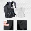 Customizable Computer Backpack With USB Charging Interface