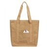 Washable Kraft Paper Bag Brown Eco-friendly Shopping Tote Bag