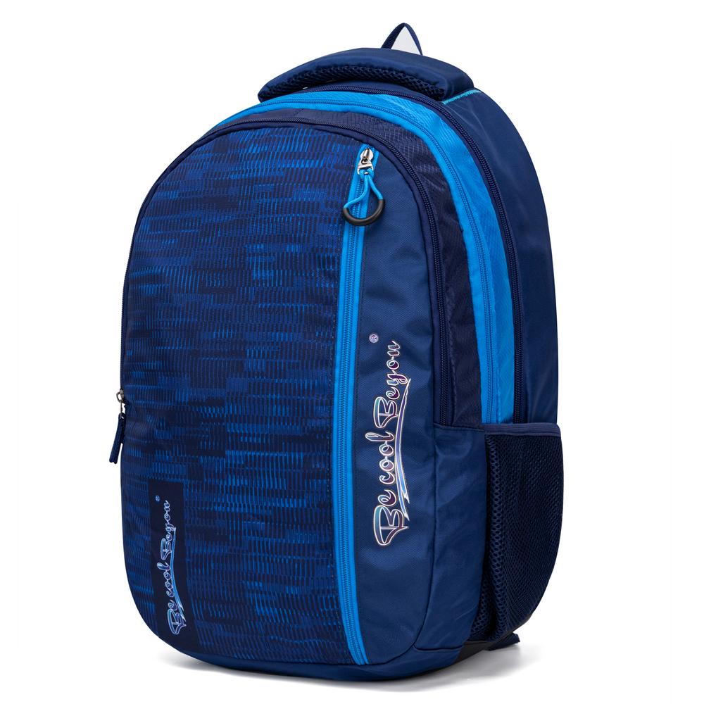 Customizable backpack showing design options