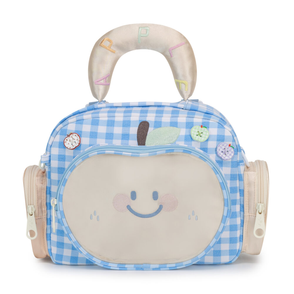 【Smile Apple】HandBag Cross-body Bag Green Cute Ita Backpack - Blue
