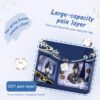 【Not Easy】Briefcase Oriental Classical Style Blue Ita Pain Bag