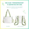 【Chinese Gooseberry】Tote Bag Green Cross-body Shoulder Anime Backpack