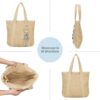 Woven Tote Bag Fashion Beach Shoulder Handbag