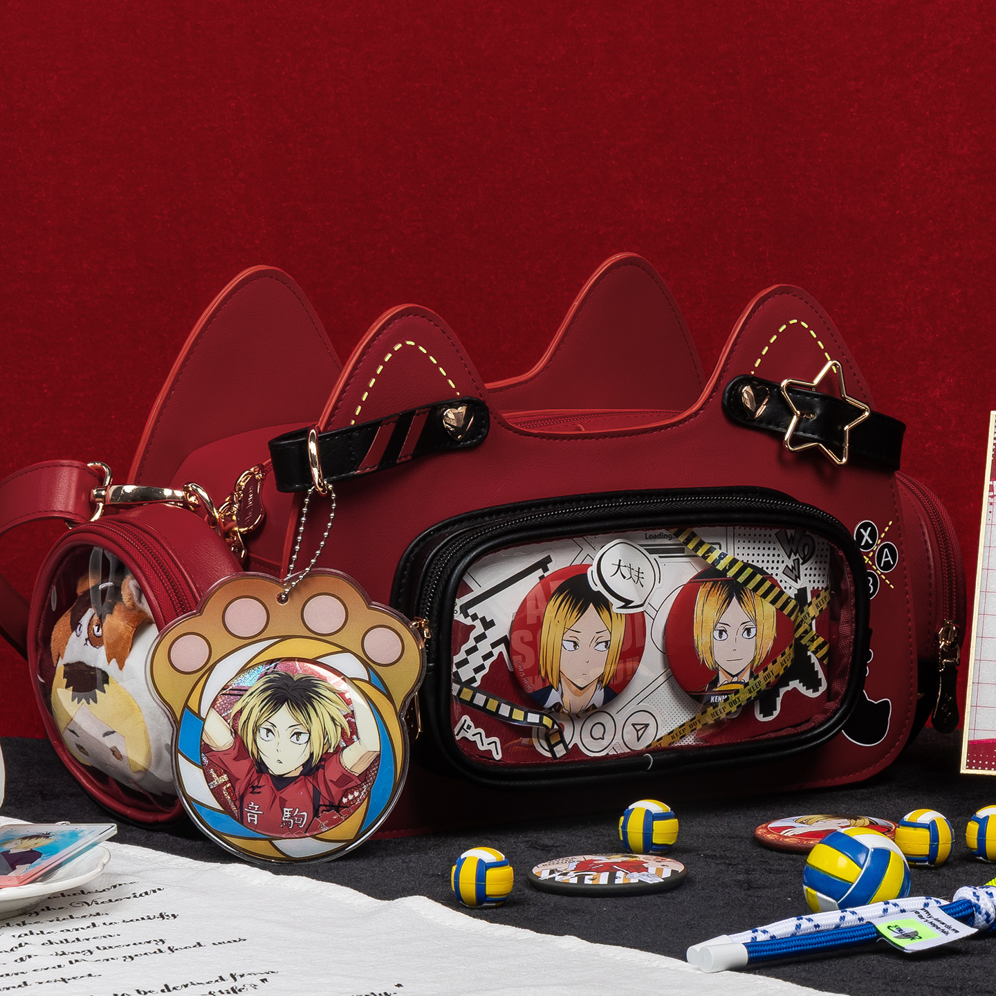 Our Nekoma Cat Ita Bag