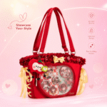 “Little Apple” Gingham Ita Bag | Premium Clear Window Pin Bag
