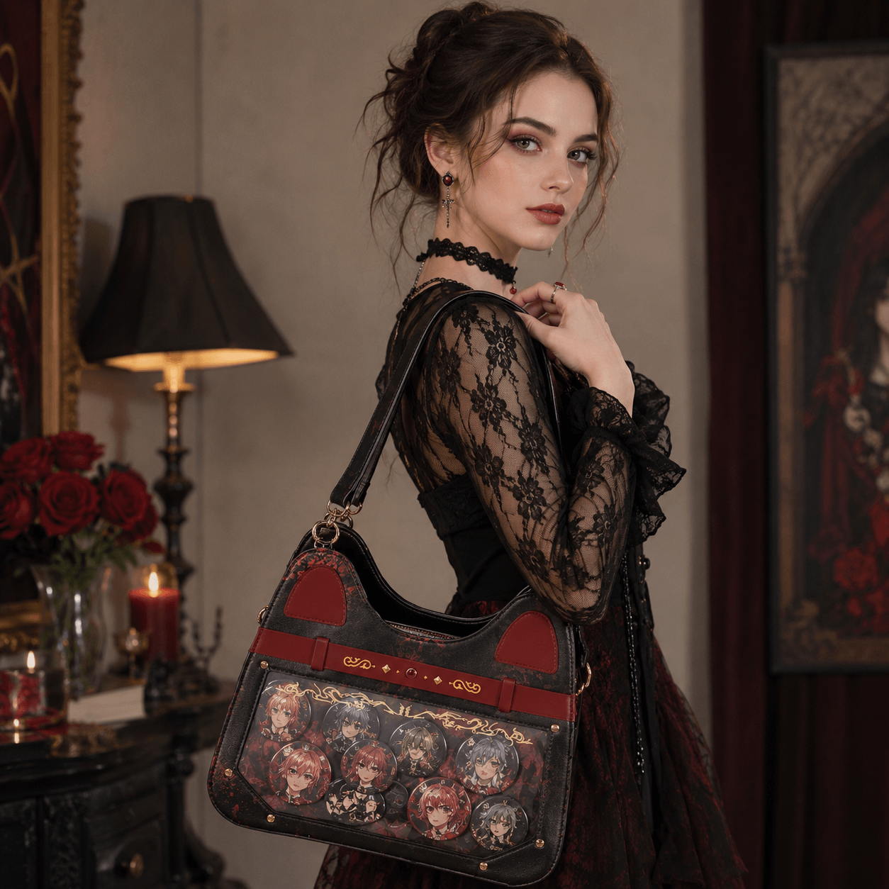Orchid and Glance Poetic Gothic Ita Bag Styling