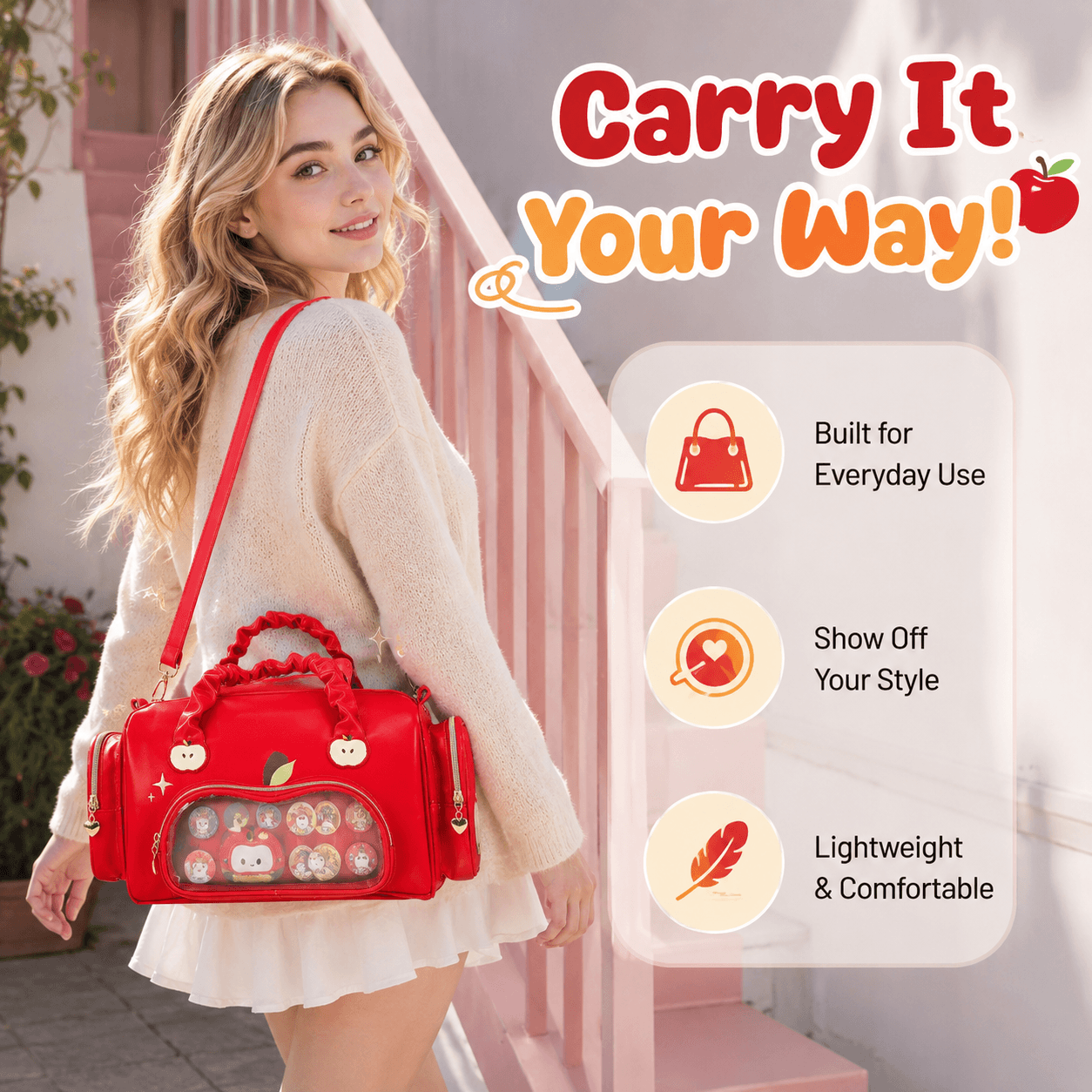 Boston Bag Red Apple Ita Bag Styling Showcase