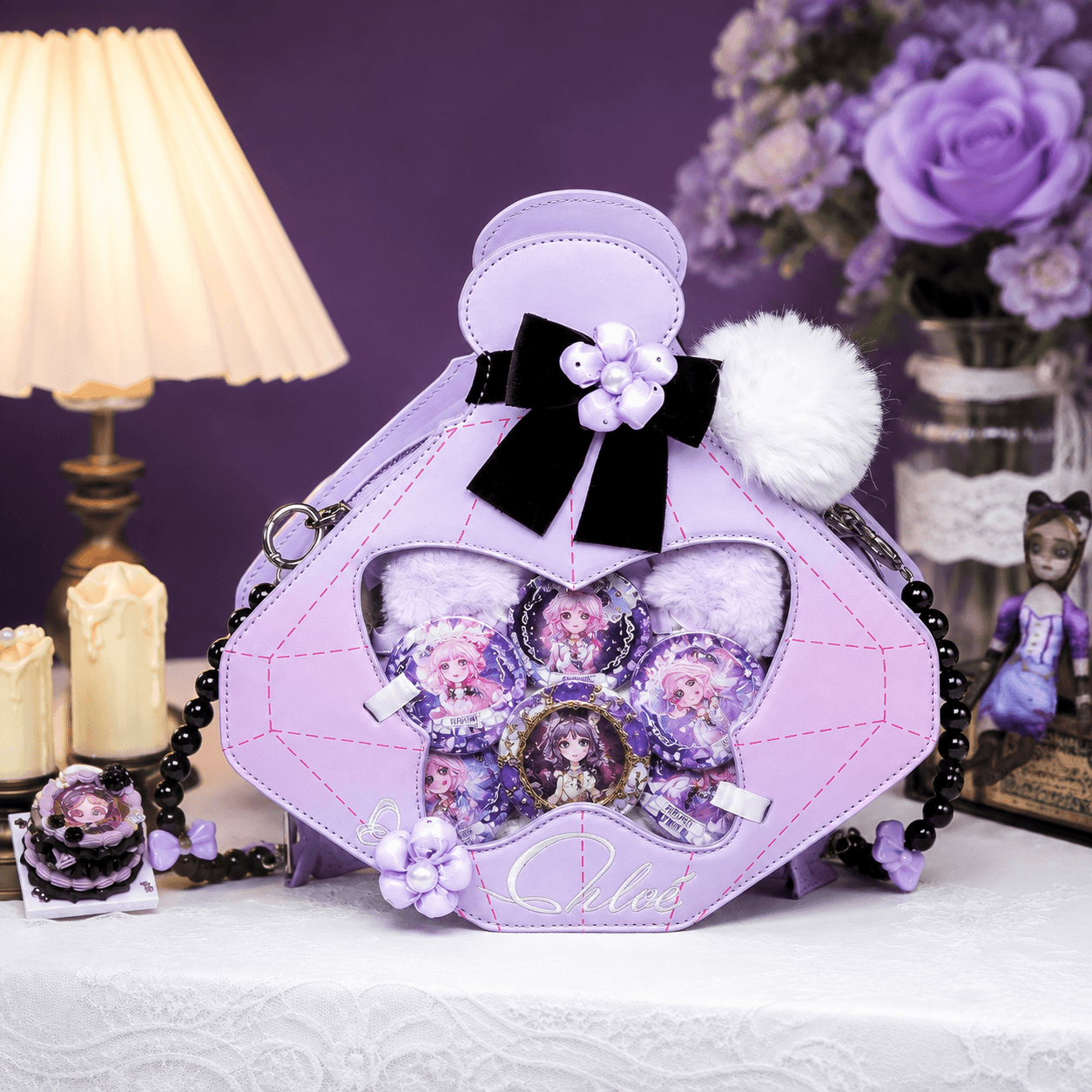 Our Purple Perfume-Shaped Ita Bag