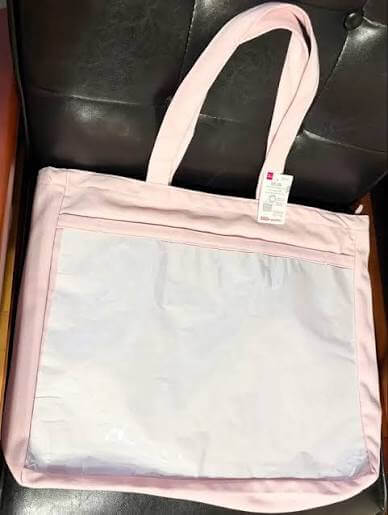 Pink Canvas Tote Bag