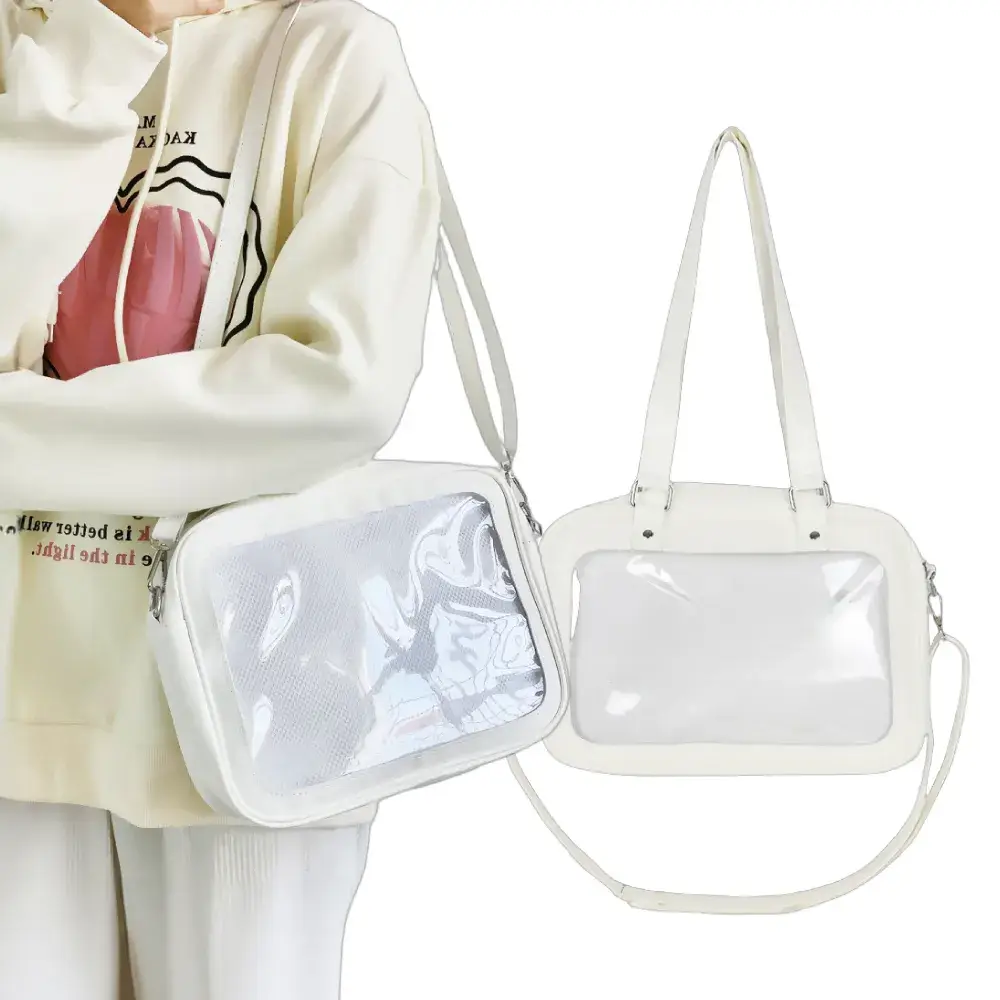 White Square Messenger Bag