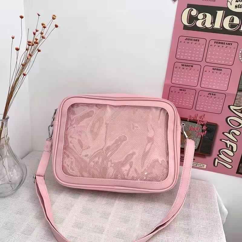 Generic Pink PU Pouch Bag