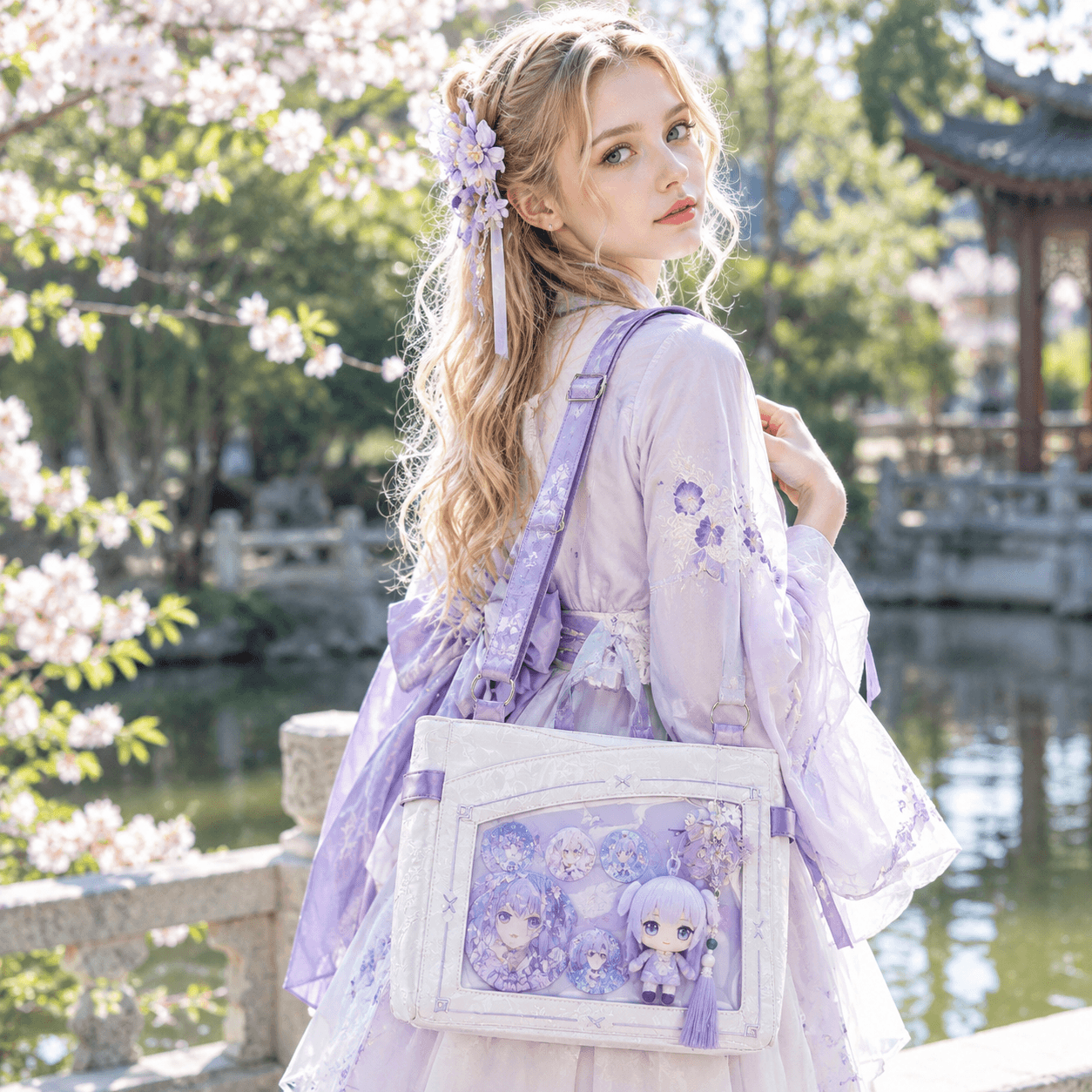 Styling the Zuo Ci Ita Bag with Hanfu and Fairycore Pastel Aesthetics