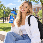 24oz Ocean Blue Anime Tumbler | Leakproof Stainless Steel